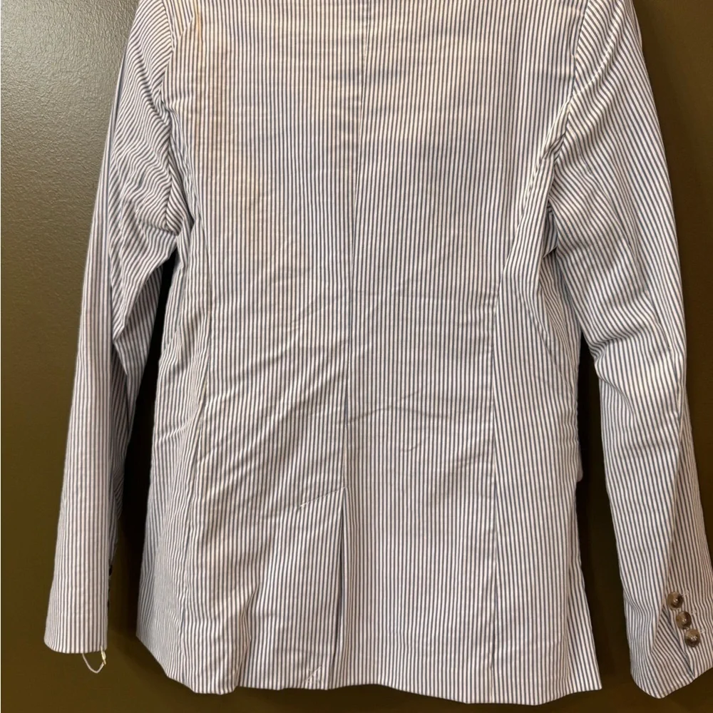 Joie Women's Striped Blazer with Gold Buttons